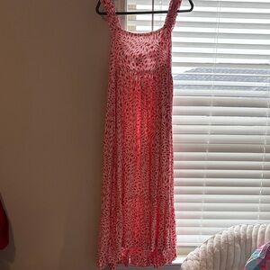 NEW Fate Red, pink and White Maxi Dress